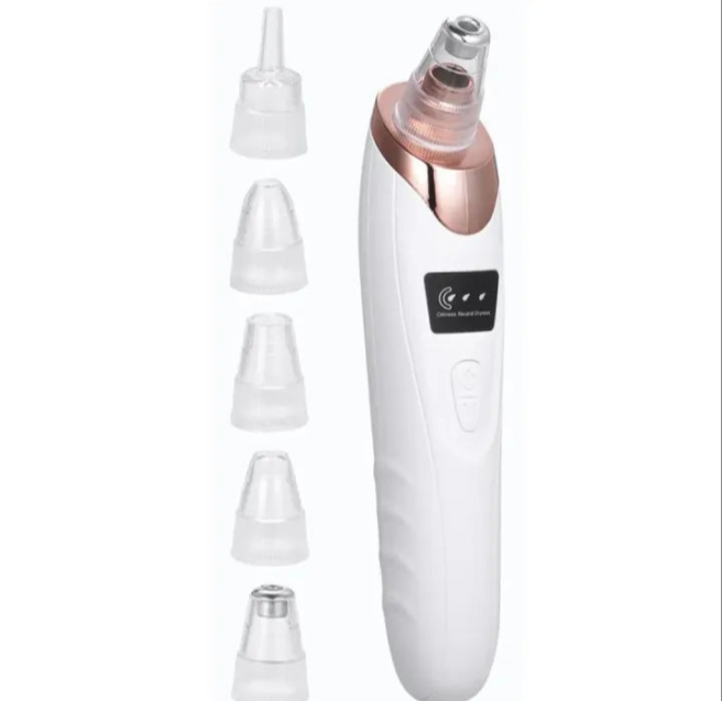 5 in 1 Electric Blackhead Acne Oil Remover Vacuum Suction Face Pore Cleaner Facial Beauty Equipment, Blackhead Removal Machine