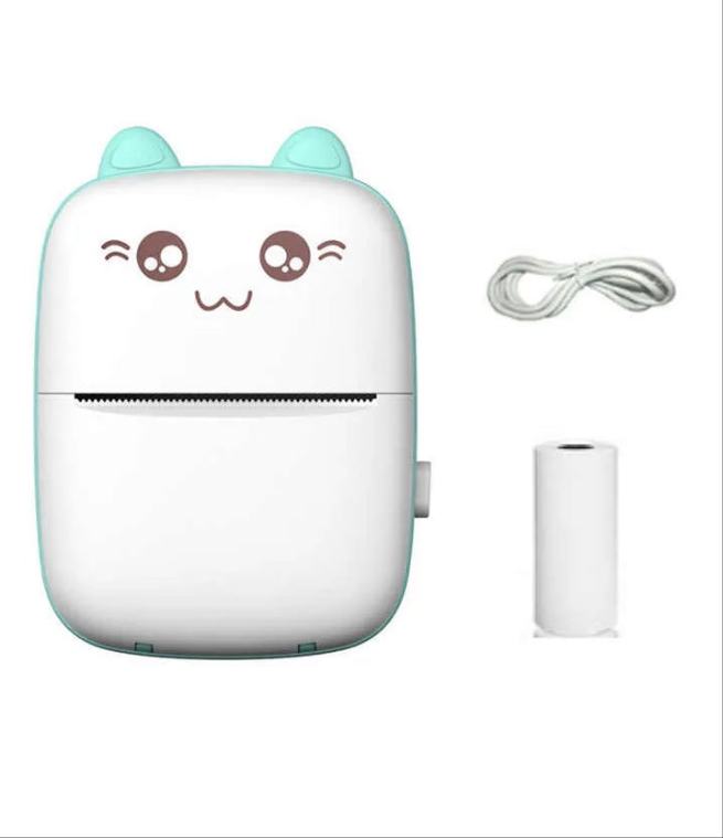 Pocket Inkless Mini Printer - Thermal Portable Bluetooth Wireless Mini Printer For Kids - For Photo, Picture, Office Receipt, Label Note.