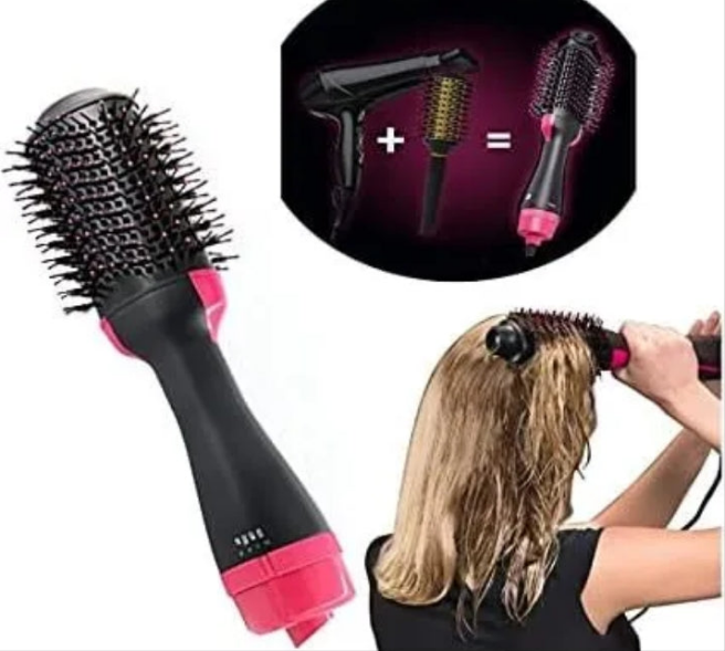 One-Step Hair Dryer And Volumizer with Hot Air Brush Dry & Wet Dual-use Frizz-free High Middle Low Three Modes One Step Hair Dryerand Styler US Plug